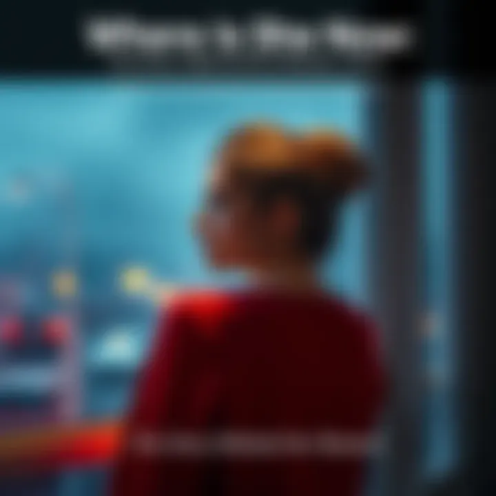 A woman gazes thoughtfully outside, pondering her journey and the current question about her whereabouts.