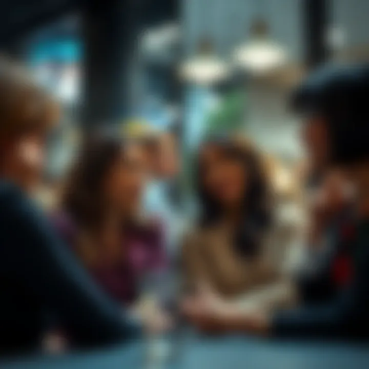 Group of women discussing the qualities they like in men