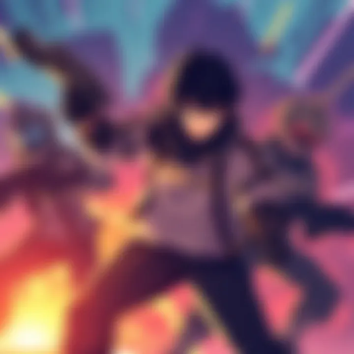 The main character from World Trigger leads a team in a tactical training scene, showcasing strategy and teamwork during the B-Rank qualifying tournament.