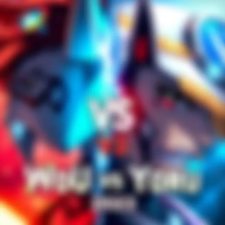 A split image showing WoU on one side and Yoru on the other, each showcasing their unique features and style in a competitive setting.