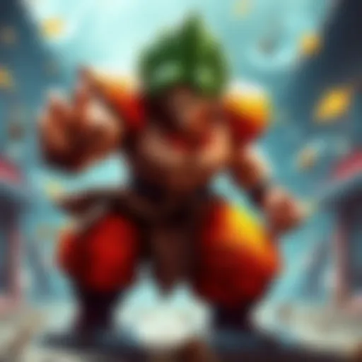 Wrathful Broly showcasing his powerful stance in a gaming scene