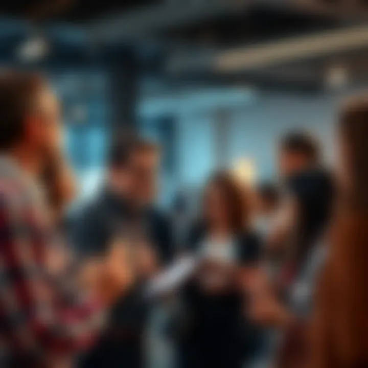 Discussion on Writingscaling A group of people engaging in conversation about Writingscaling, sharing diverse opinions and ideas