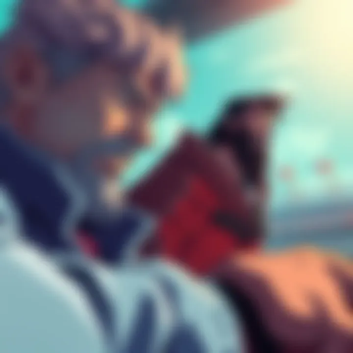 Xebec facing tough obstacles while Roger and Garp watch from the sidelines, showing determination in a high-stakes environment.