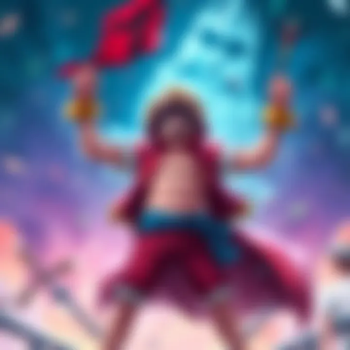 Xebec stands triumphantly after winning a battle against an Admiral, showcasing his strength and skill.
