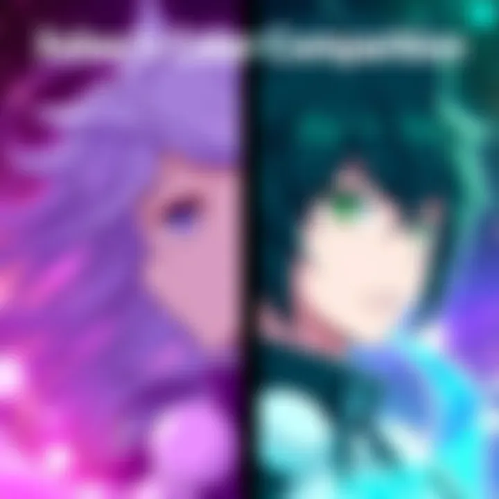 Xebec's Color Comparison A side-by-side comparison of Xebec's official colors and the colors from the manga, showcasing differences in shades and tones.