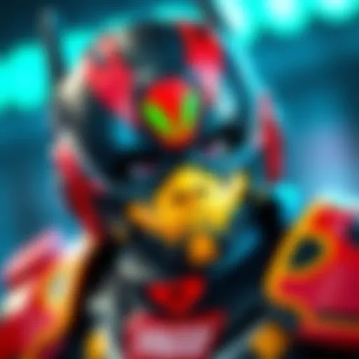 A close-up of the new YAGOO action figure showing its detailed design and vibrant colors.