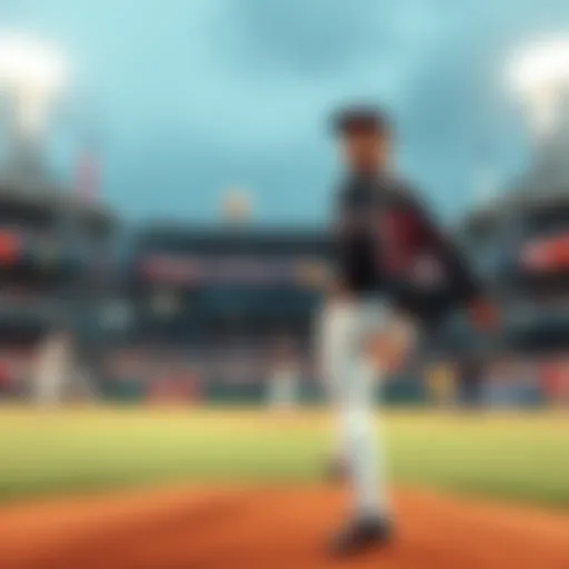 Yagoo throws the ceremonial first pitch at Taipei Dome during Hololive Night with the Dragons baseball team in Taiwan