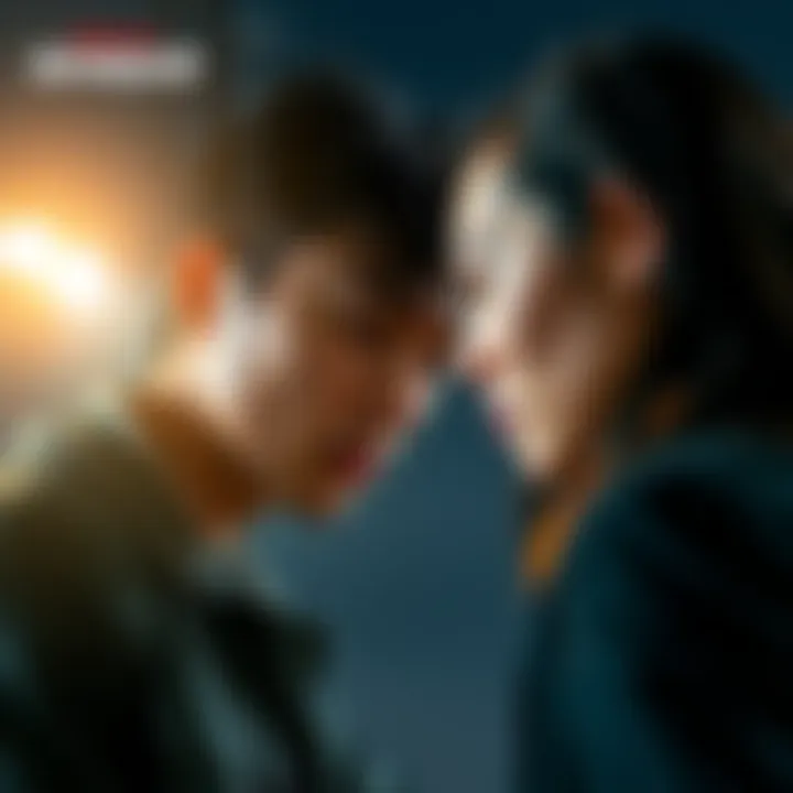 Yang and Blake facing each other with expressions of frustration and sadness, highlighting their relationship struggles