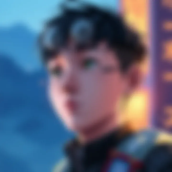 A close-up of a character named Yang looking contemplative, symbolizing his abandonment issues as he gazes into the distance.