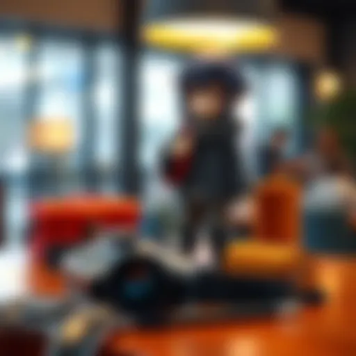 A Yato Nendoroid figure displayed with various unknown accessories on a table