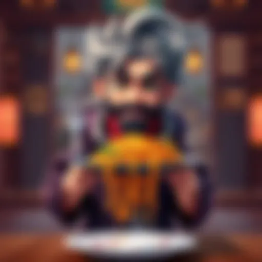 Yhwach with Spaghetti A character inspired by Yhwach, holding a plate of spaghetti with a playful expression.