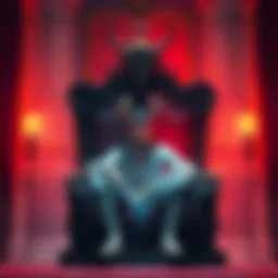 Ymir's Chair Scene Ymir sitting in a symbolic chair, reflecting on class differences between Eldians.