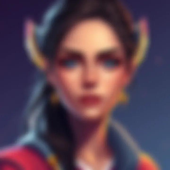 An illustration of Yor showcasing her unique features and design in storytelling.