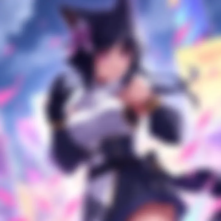 A detailed look at Yoruichi's 5/5 MT and T20/20/20 versions, showcasing her abilities and stats in a vibrant game setting.