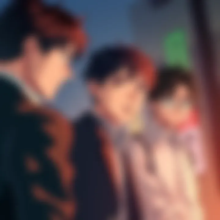 Yoshida's exit scene Yoshida disappearing from the story, with Denji looking confused and concerned in the background