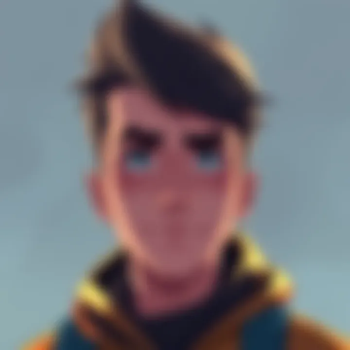 An illustration showing a young-looking character with adult attributes, highlighting the debate over age representation in literature.