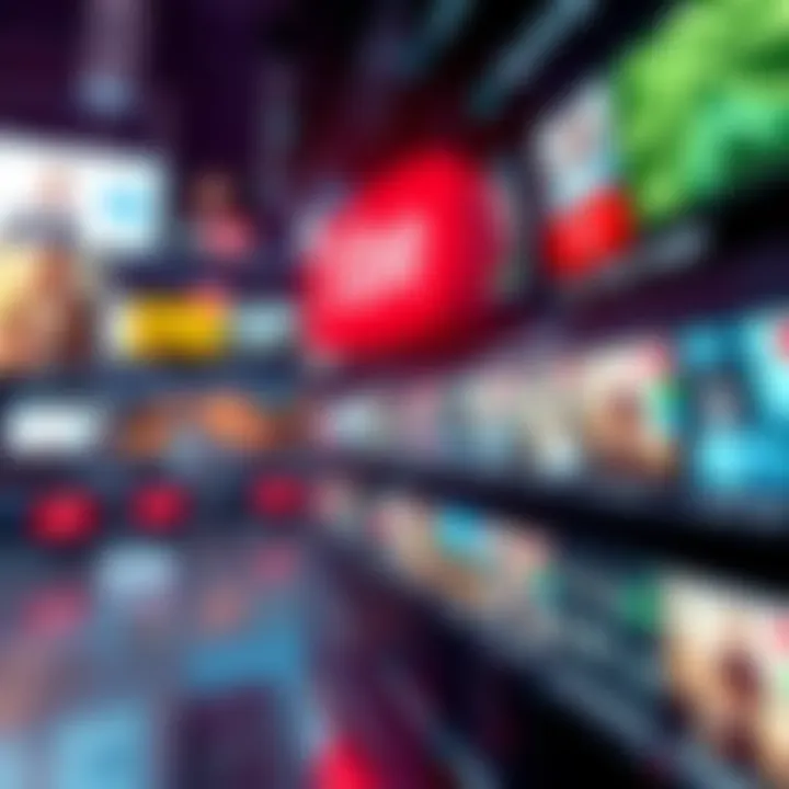 A graphic showing how YouTube recommendations influence viewer choices, featuring algorithm icons and video thumbnails.