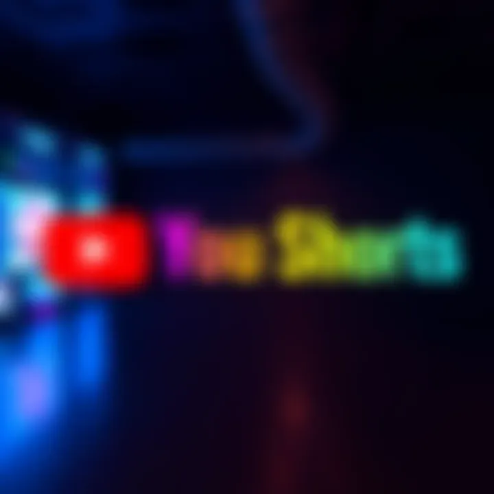 The YouTube Shorts logo with vibrant colors representing emerging theories in video content creation.