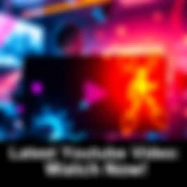 A vibrant thumbnail showcasing a play button and exciting visuals related to a new YouTube video release, inviting viewers to watch.