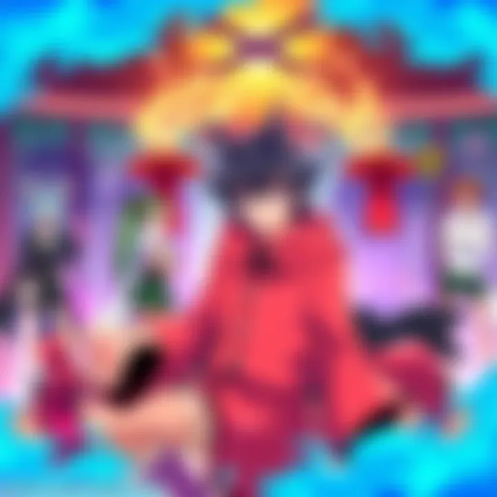 Characters from Yu Yu Hakusho showcasing their unique poses and fashion styles related to Aura Farming.