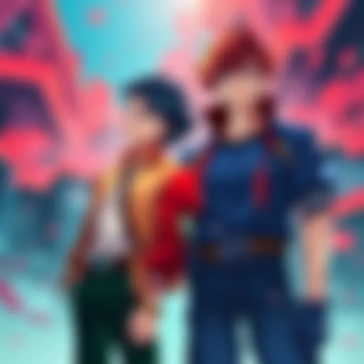 The deuteragonist and tritagonist from Yu Yu Hakusho stand together, showcasing their bond and roles in the story.