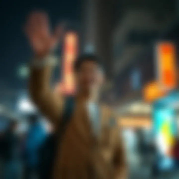 Yuji Iwasaki stands with a smile, waving goodbye to the Modulo crew, capturing a heartfelt moment of farewell