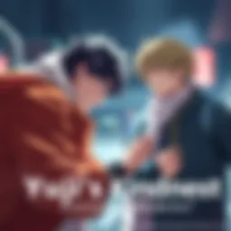 Yuji helping a friend in need, showcasing his caring nature