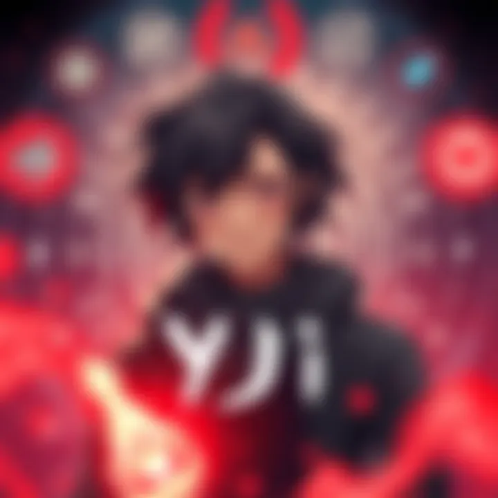 Yuji in Modulo A character named Yuji from Modulo surrounded by key plot hints and symbols