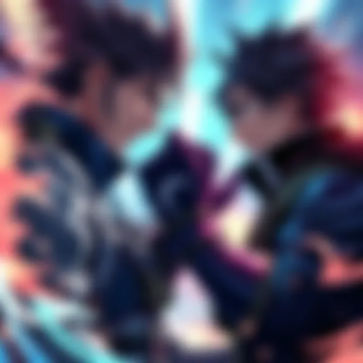 Yuji and Denji face each other in an intense battle pose, ready to fight in Death Battle