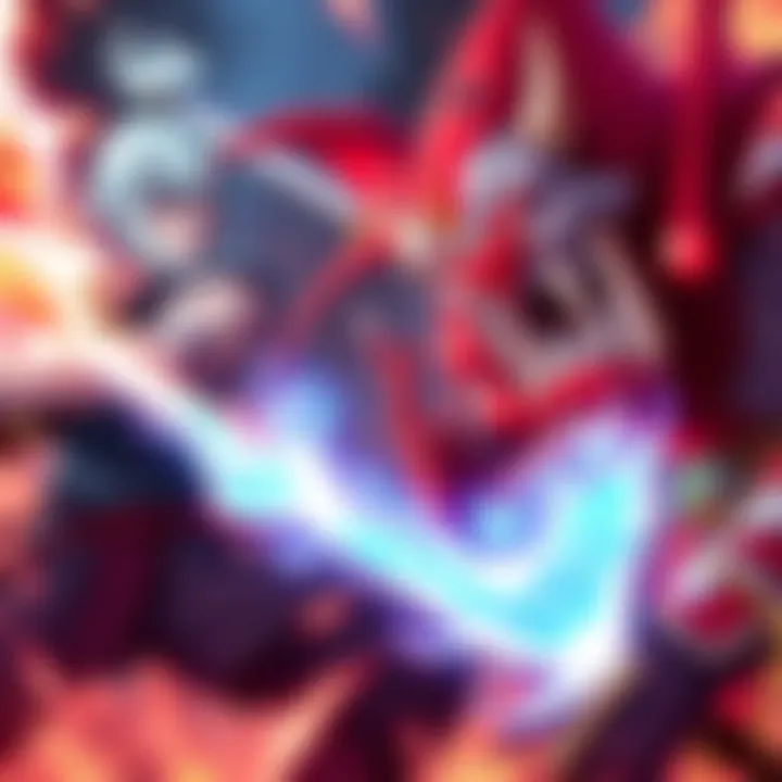 A fierce battle between Yuki from Jujutsu Kaisen and Thragg from Invincible, showcasing their unique powers and strengths in an intense face-off.