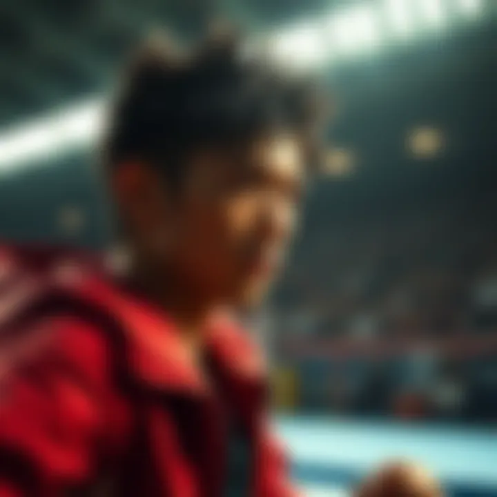 Yusuke demonstrating grit and perseverance in a competitive setting, focused and ready for the challenge ahead.