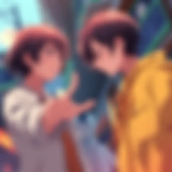 Yuta and Kurorushi's Intense Encounter Yuta reaches out to Kurorushi, showing affection while Kurorushi looks distressed and confused, hinting at a dark turn in their relationship.