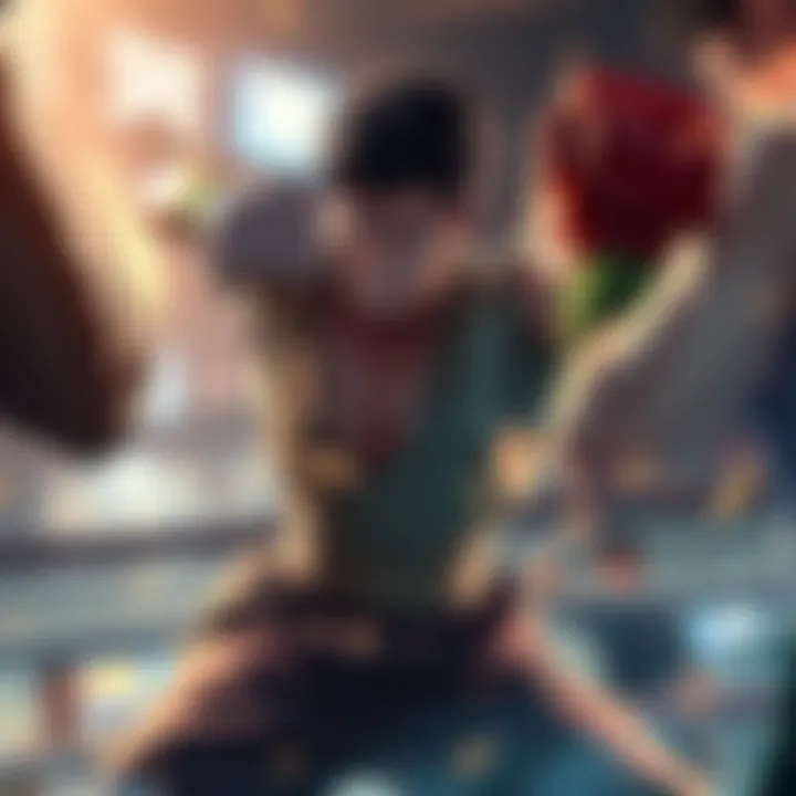 Yuta in an intense battle against formidable fighters, showcasing action and energy, with dramatic visual effects highlighting the conflict.