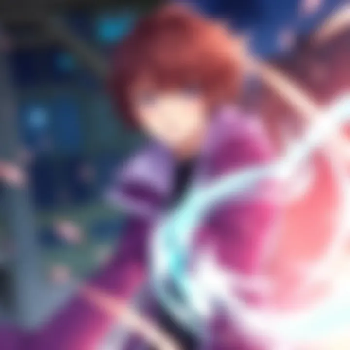 Yuta demonstrating his special powers in an anime scene, showcasing his character's strengths and skills