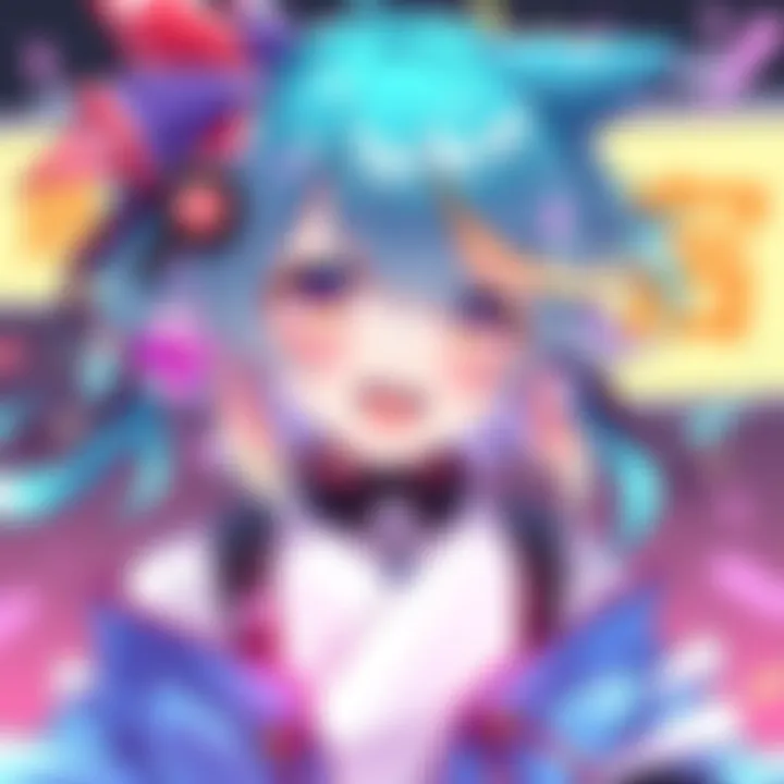Colorful Yutamaki character artwork showing vibrant details and unique style