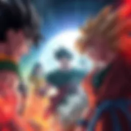 Z Broly Trilogy Ending Scene An intense scene showing characters from the Z Broly trilogy in a dramatic moment, capturing the excitement of the finale.