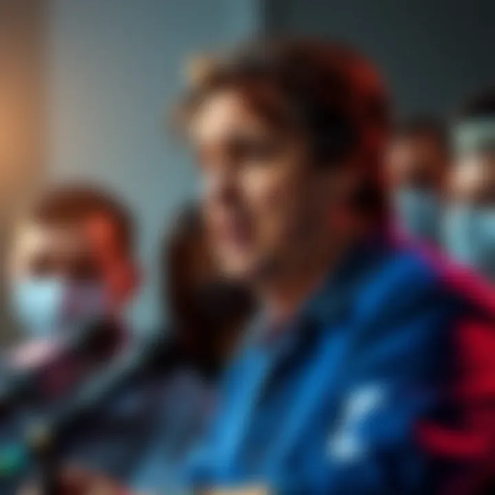 Zaha at a press conference, appearing frustrated while addressing the media