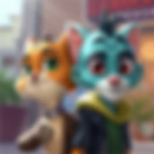 Illustration of Zanka and Jabber showcasing their unique charm and looks