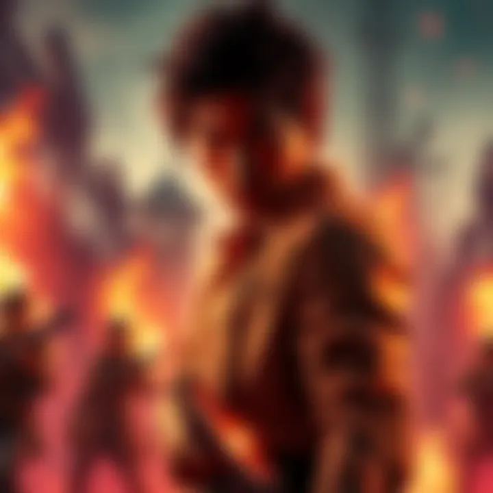 Zanka stands determined, ready to take action for revenge amid a dramatic backdrop.