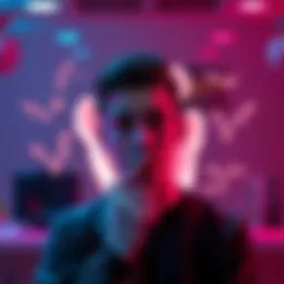 A person contemplating in front of a pinky toe illustration, highlighting the choice of not transferring consciousness.