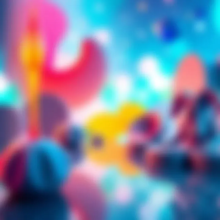 A colorful art piece by Zen that radiates calmness and relaxation, showcasing abstract shapes and soothing colors.