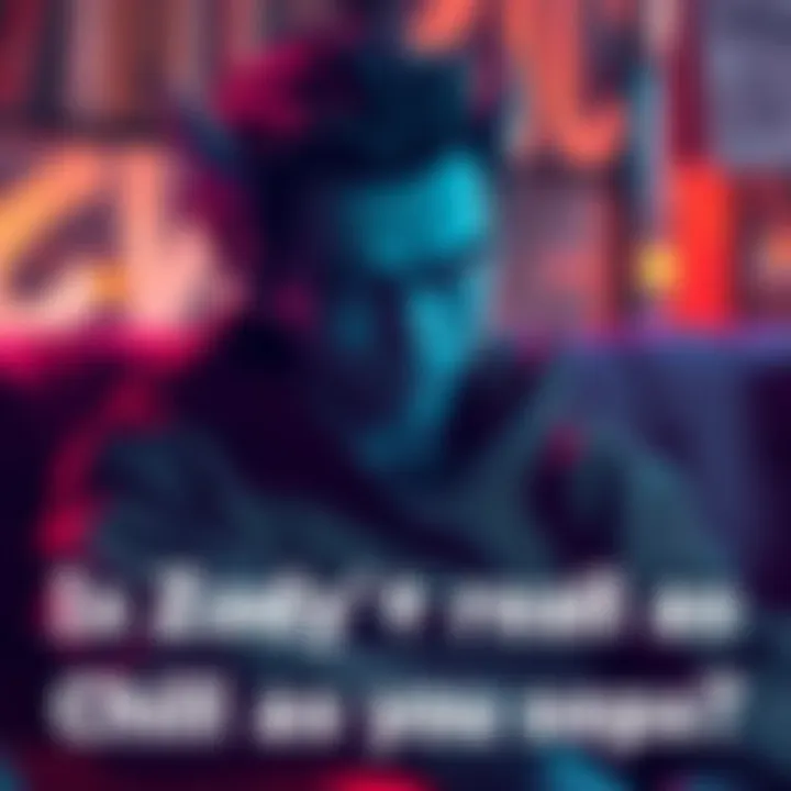 A character named Zodyl appears relaxed, sitting comfortably but with an intense look in his eyes, hinting at deeper emotions.