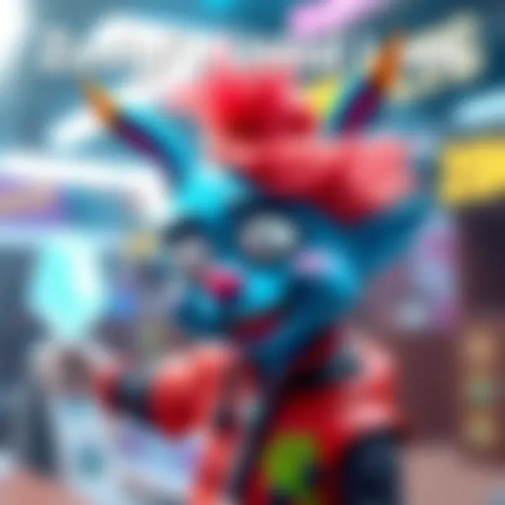 Character Zodyl with a goofy appearance, showcasing unusual design features and bright colors, standing out with a quirky expression.